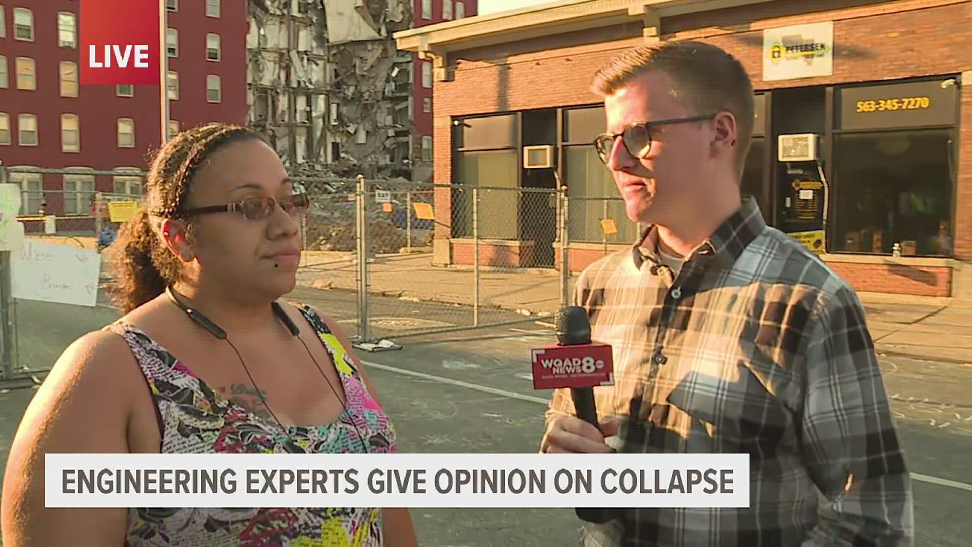 Desiree Banks has been protesting everyday since The Davenport apartments collapsed Sunday, May 28 and her and Brandon Colvin's son Brandon Jr. slept at the scene.