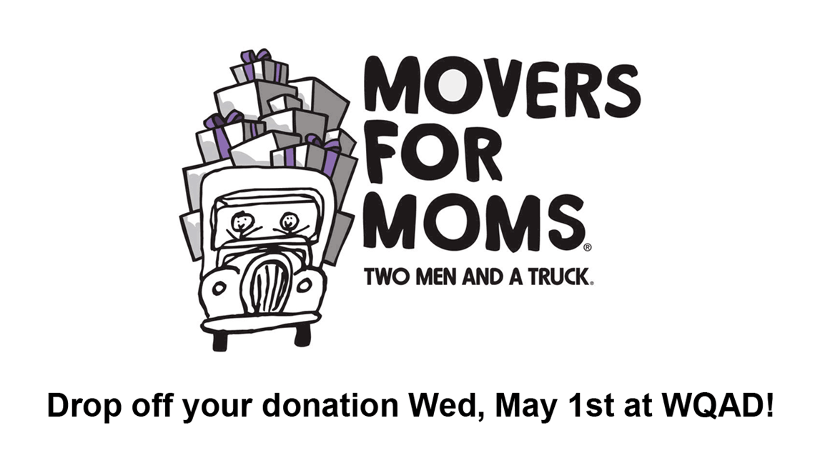 Drop off donations for Movers for Moms collection drive benefiting