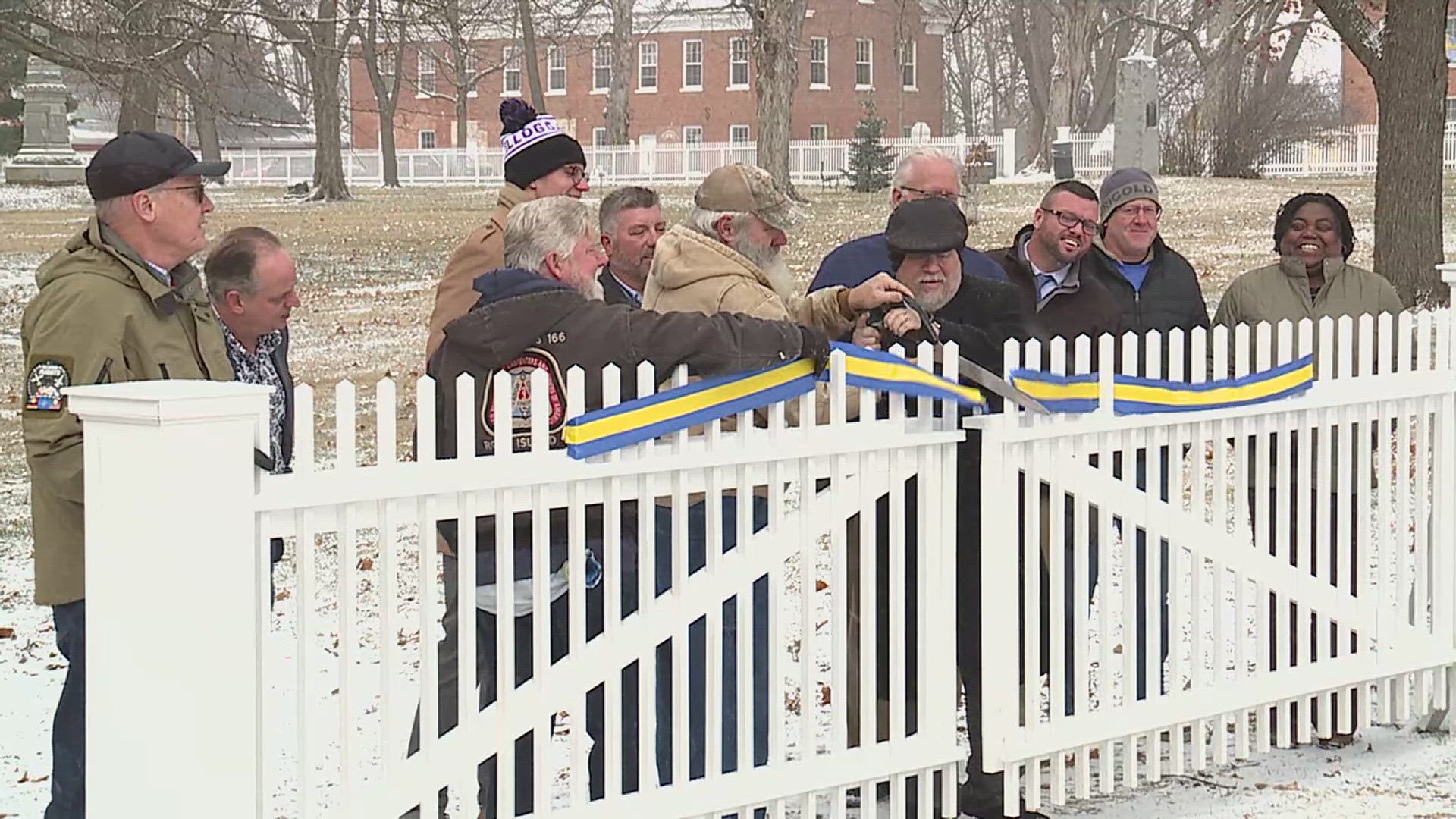 Over 50 individuals with the Kewanee Life Skills Re-Entry Center helped complete a fence project. The Center prepares those in custody for a return to society.