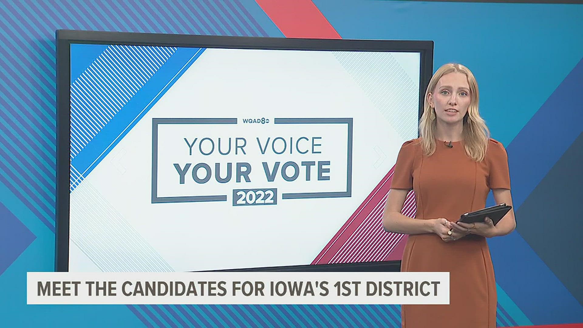 News 8 sat down with incumbent Mariannette Miller-Meeks (R) and her challenger Christina Bohannan (D) to hear each 1st district candidate's policies and points.