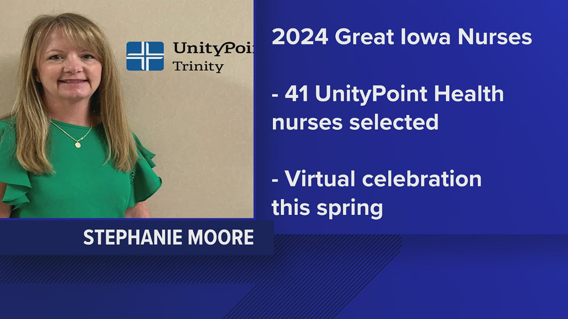 Stephanie Moore is one of 41 winners of the award in Iowa.