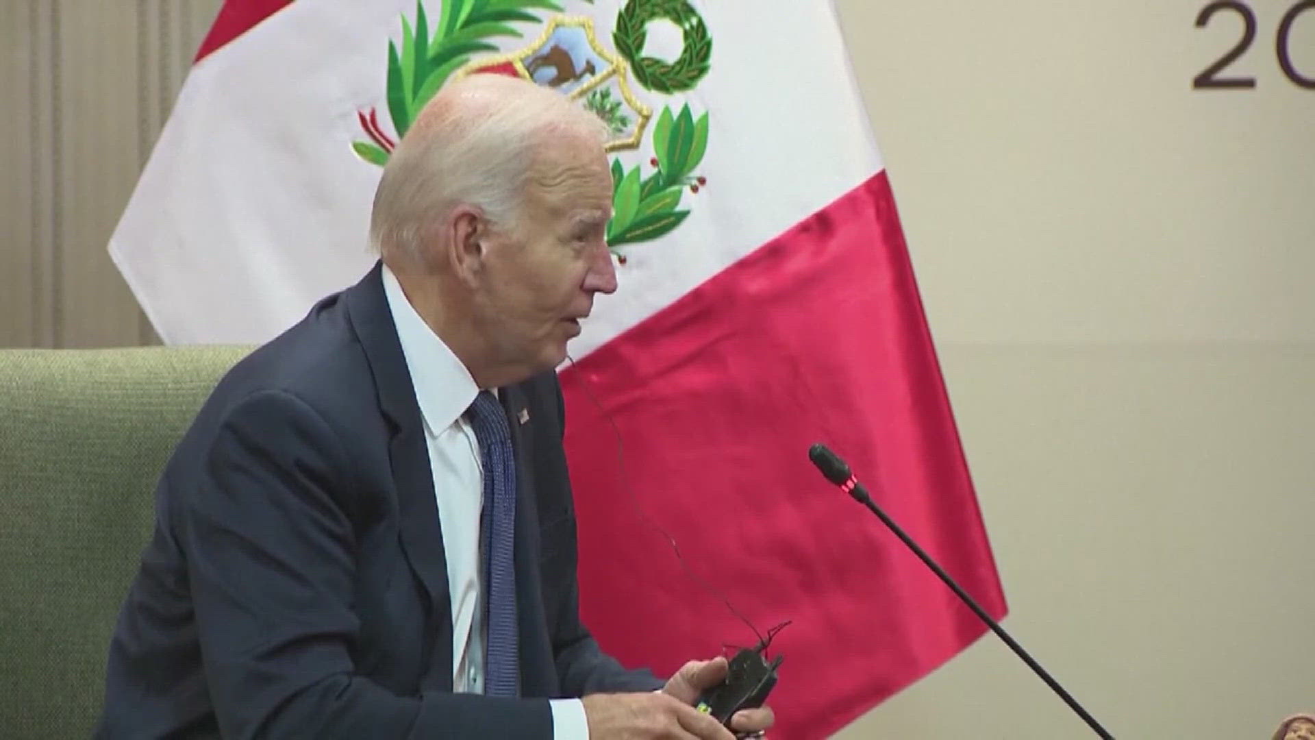 During a press conference in the Amazon rainforest, Biden declared nobody can reverse the United States' progress on clean energy.