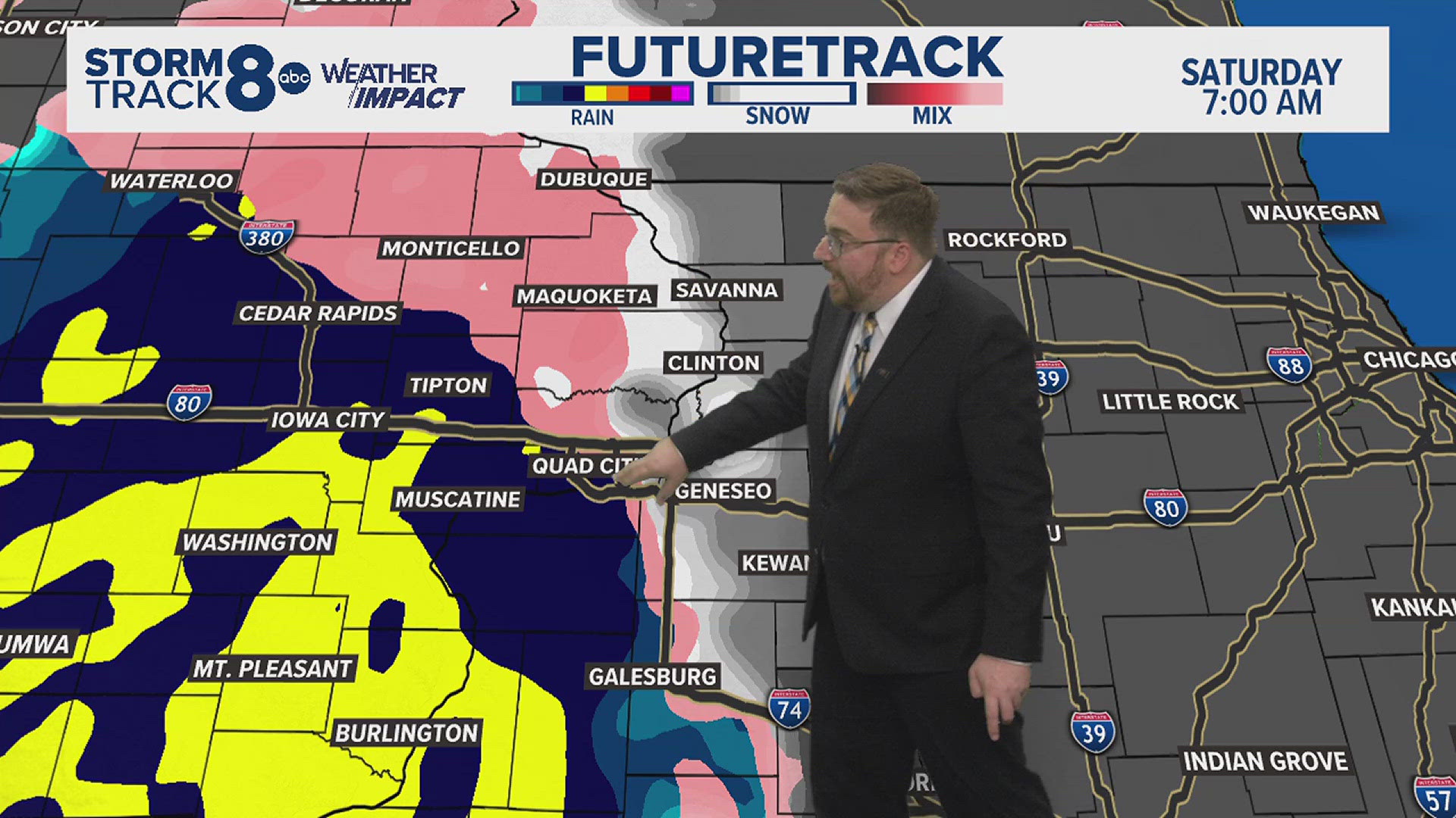 Wind chills will remain below zero through much of Thursday. Rain and even freezing rain are likely to start the weekend with a light glaze of ice possible.