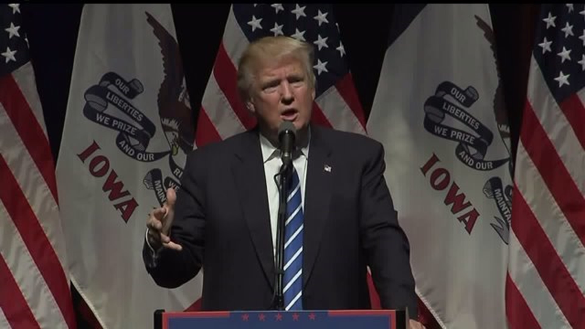 What Donald Trump had to say in Davenport