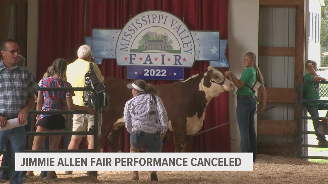 Jimmie Allen removed from Mississippi Valley Fair lineup, replaced by