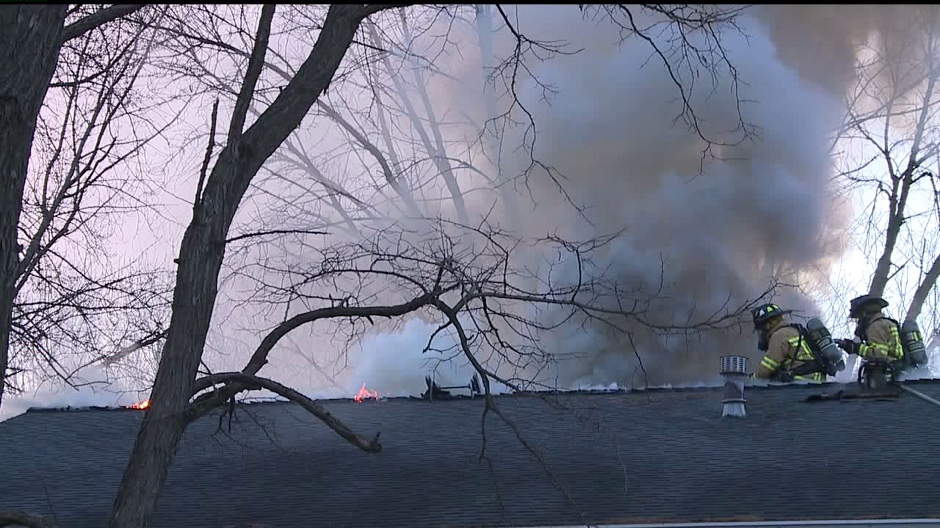 Bettendorf family home catches fire on Christmas