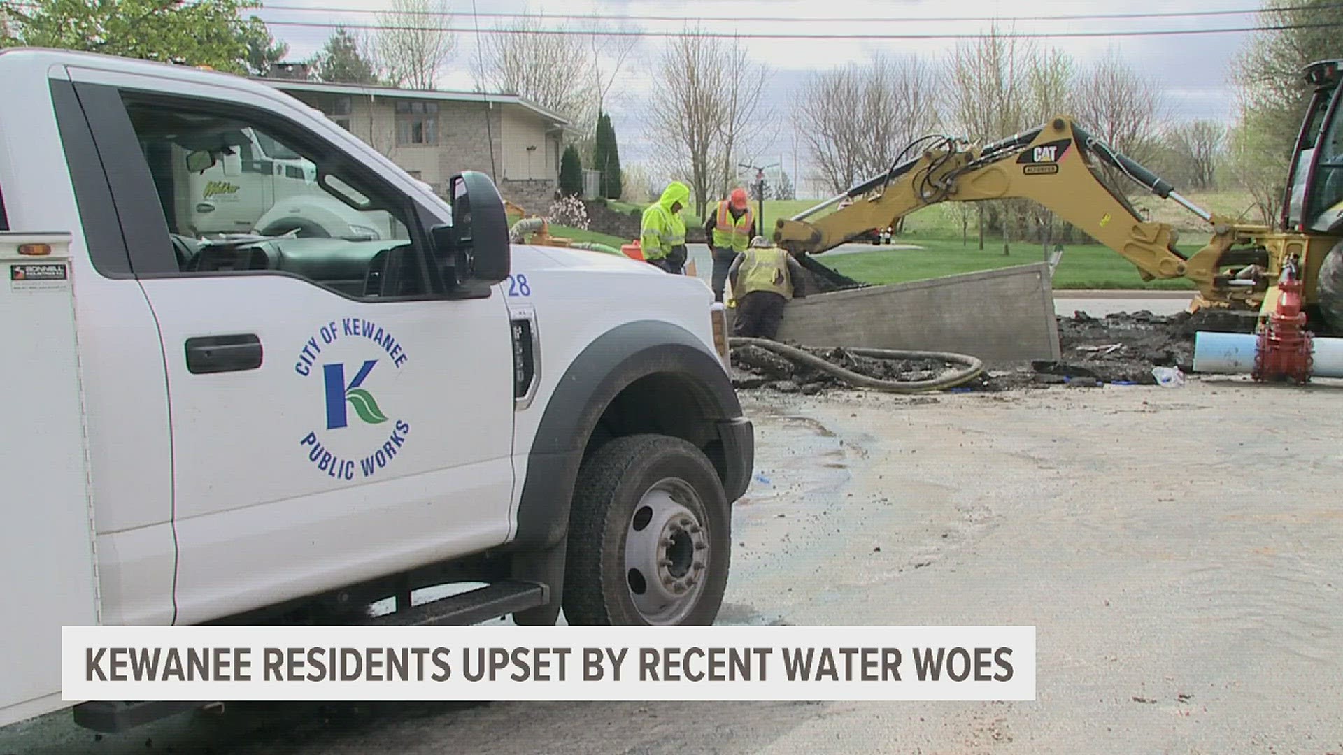A water pipe damaged Saturday afternoon left about 150 Kewanee residents without running water for over two days.