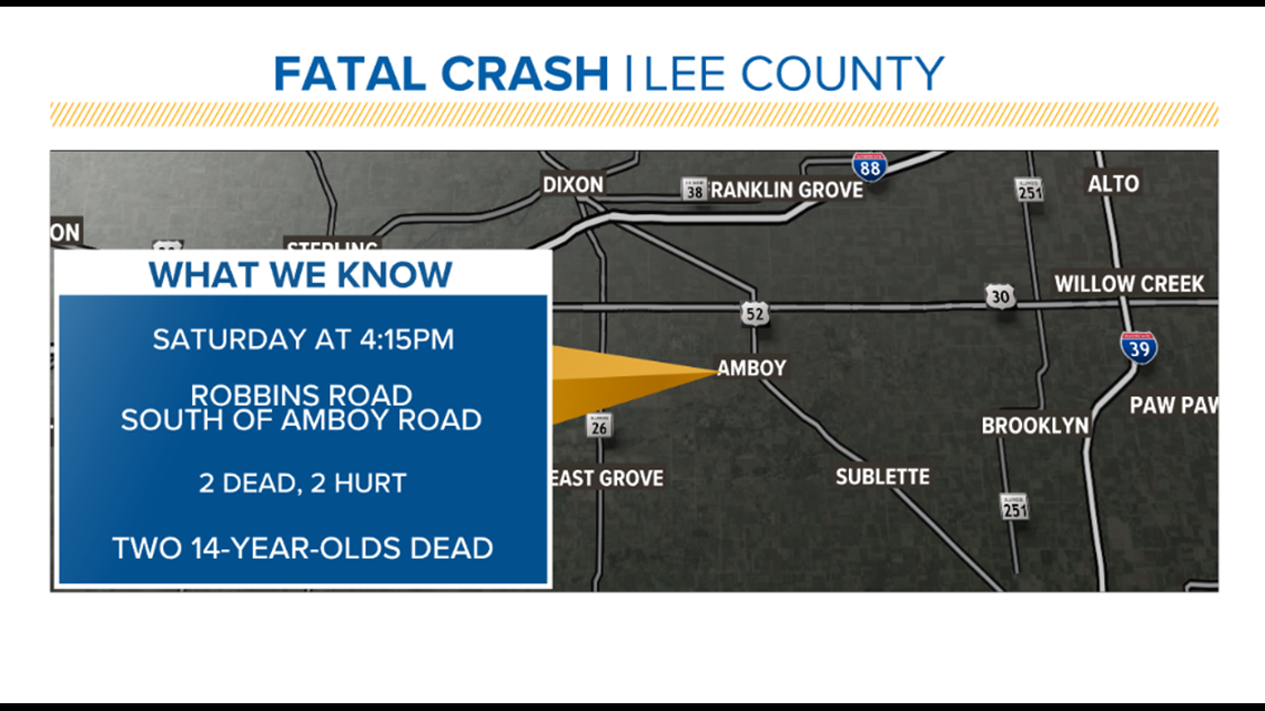 Two teens killed, two injured in Lee County crash | wqad.com