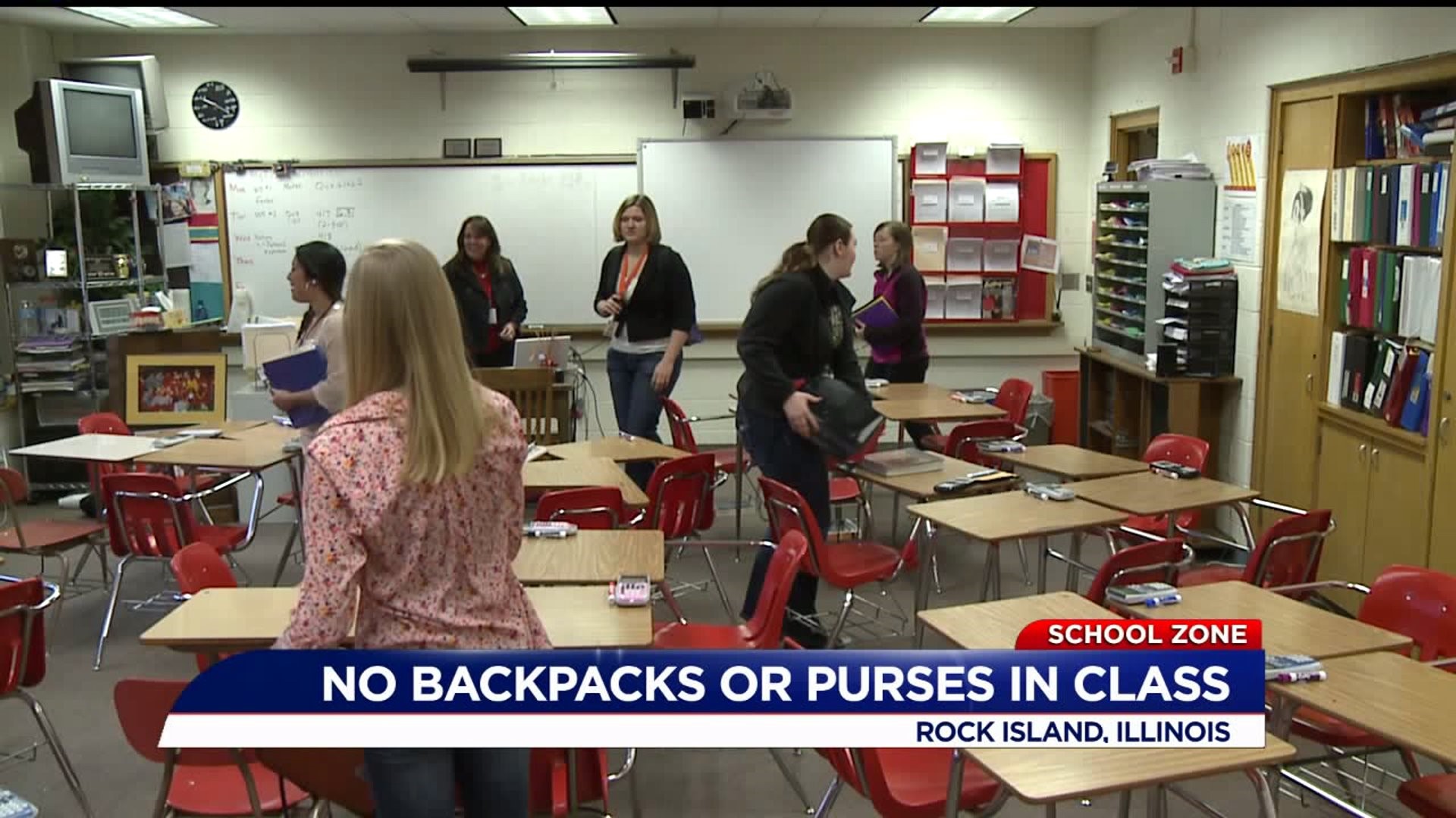 Backpacks, purses no longer allowed in Rock Island High School classes