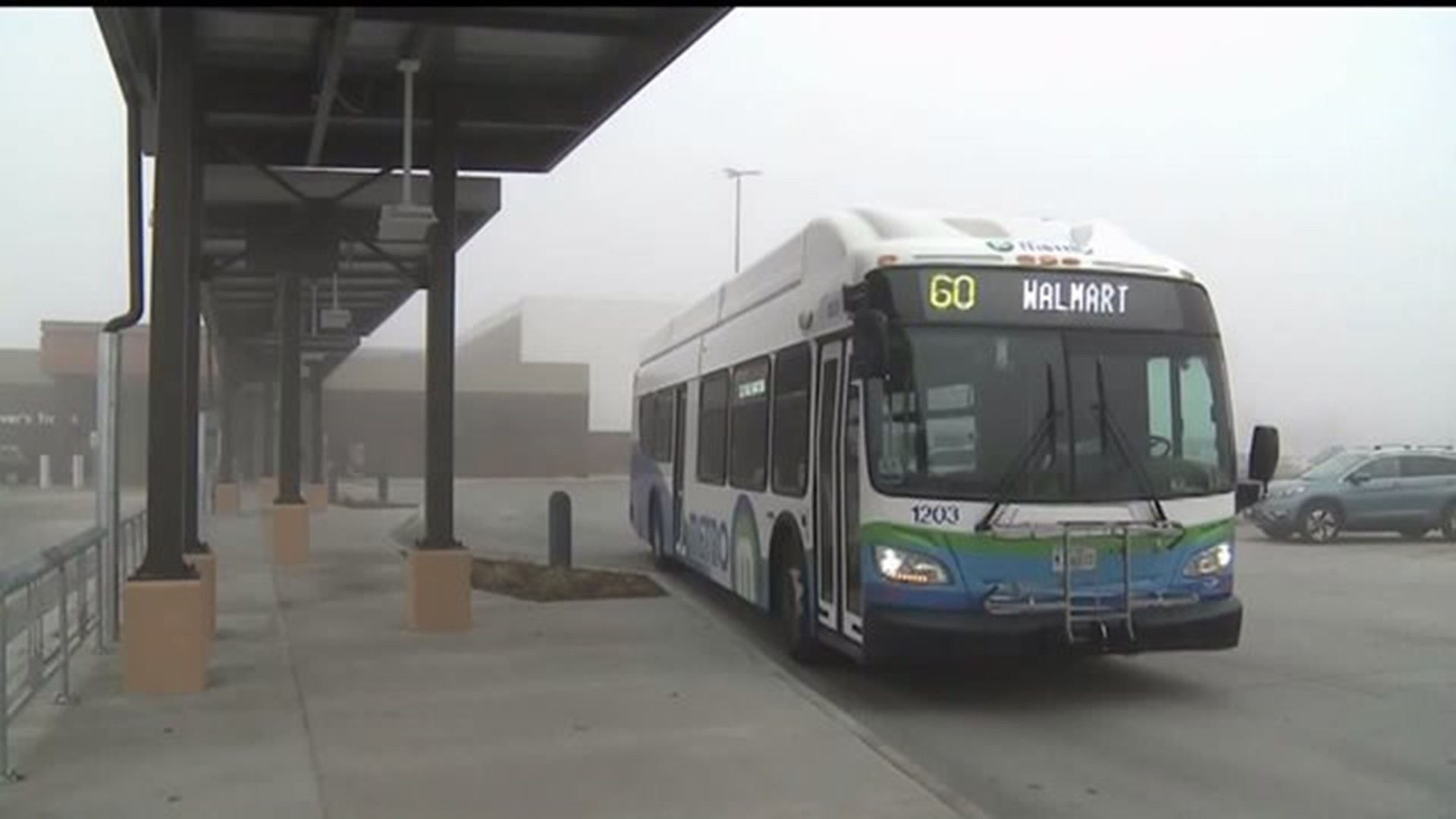 New MetroLink bus stop