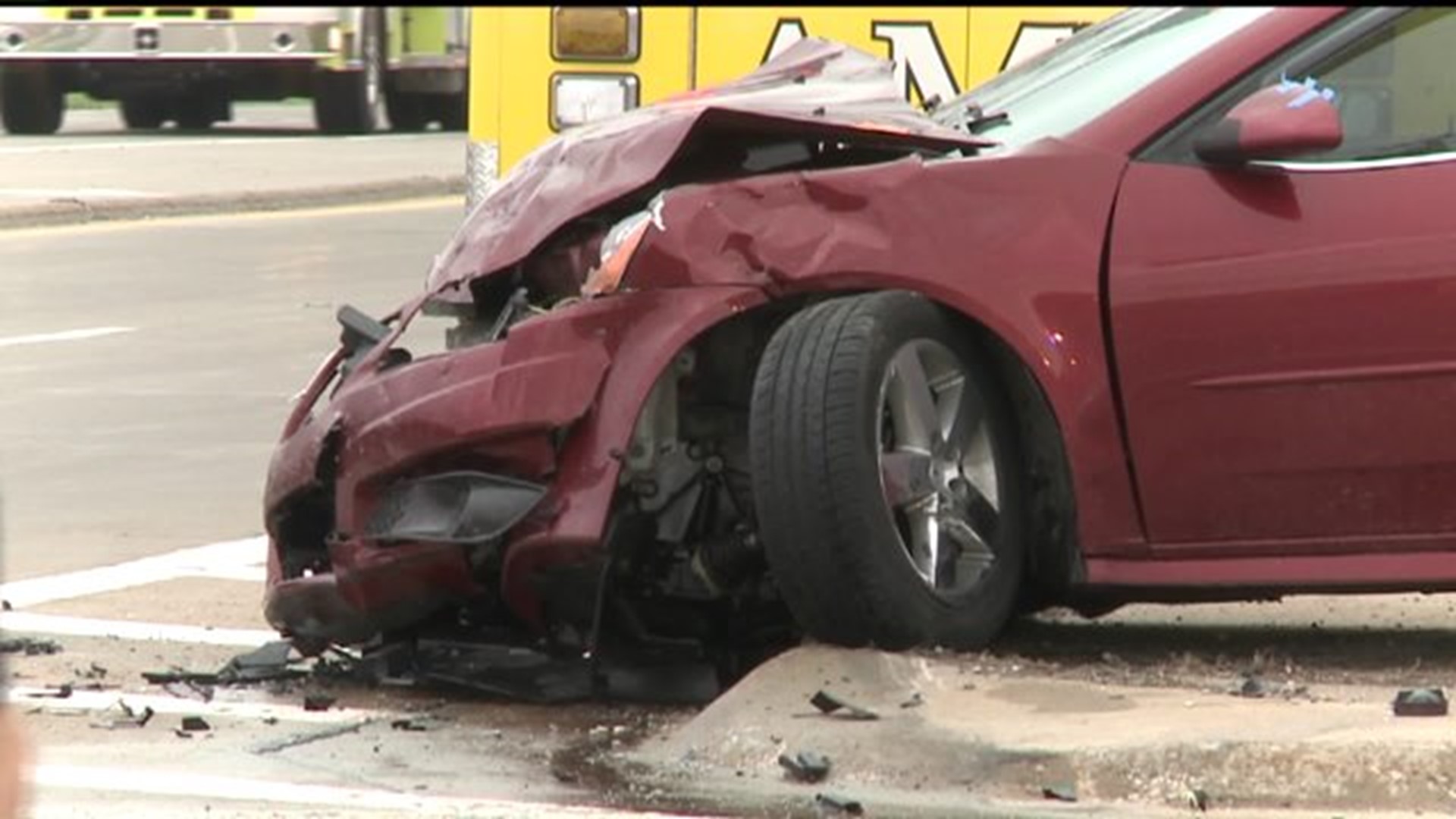 Two car collision sends four to the hospital