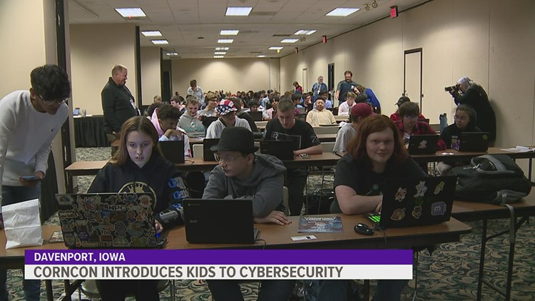 Students learn computer safety at CornCon cybersecurity conference in Davenport
