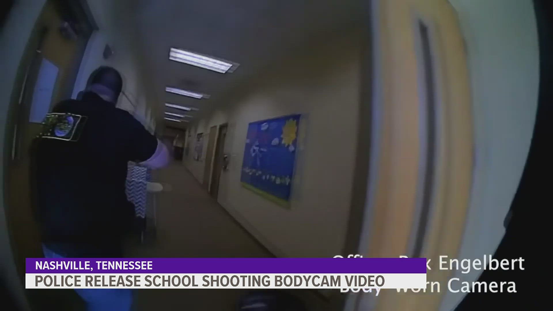 The body camera video is extremely graphic and shows officers confronting the shooter inside a Nashville elementary school.