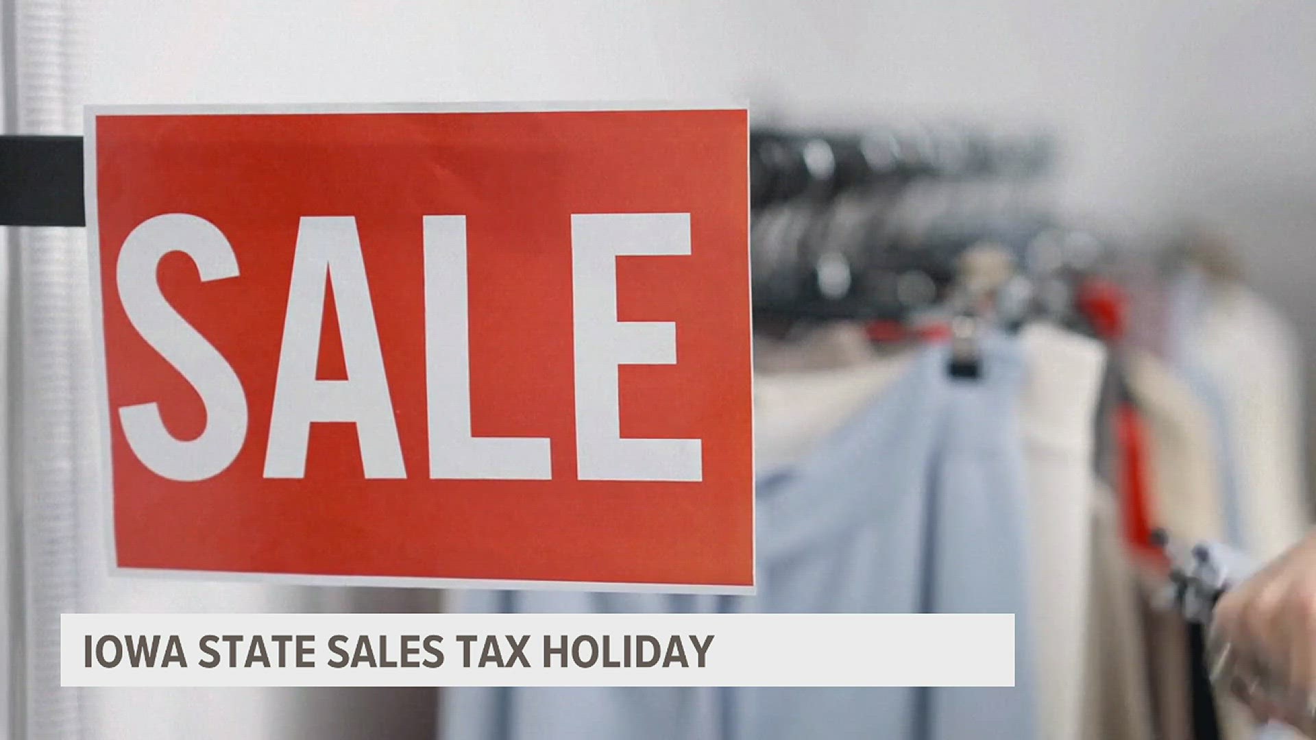 Sales tax holiday August 45 in Iowa