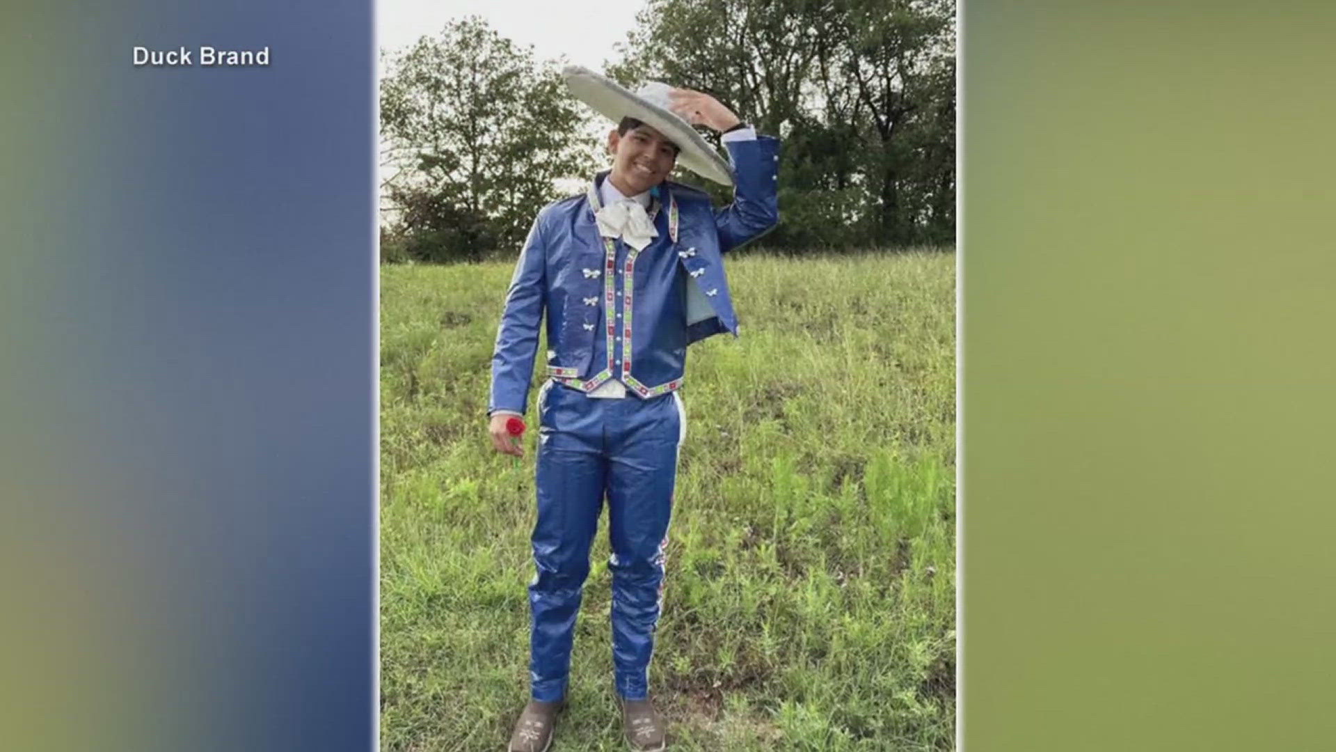 The annual "Stuck at Prom Scholarship Contest" allows high school students an opportunity to get money for making prom outfits nearly entirely of duct tape.