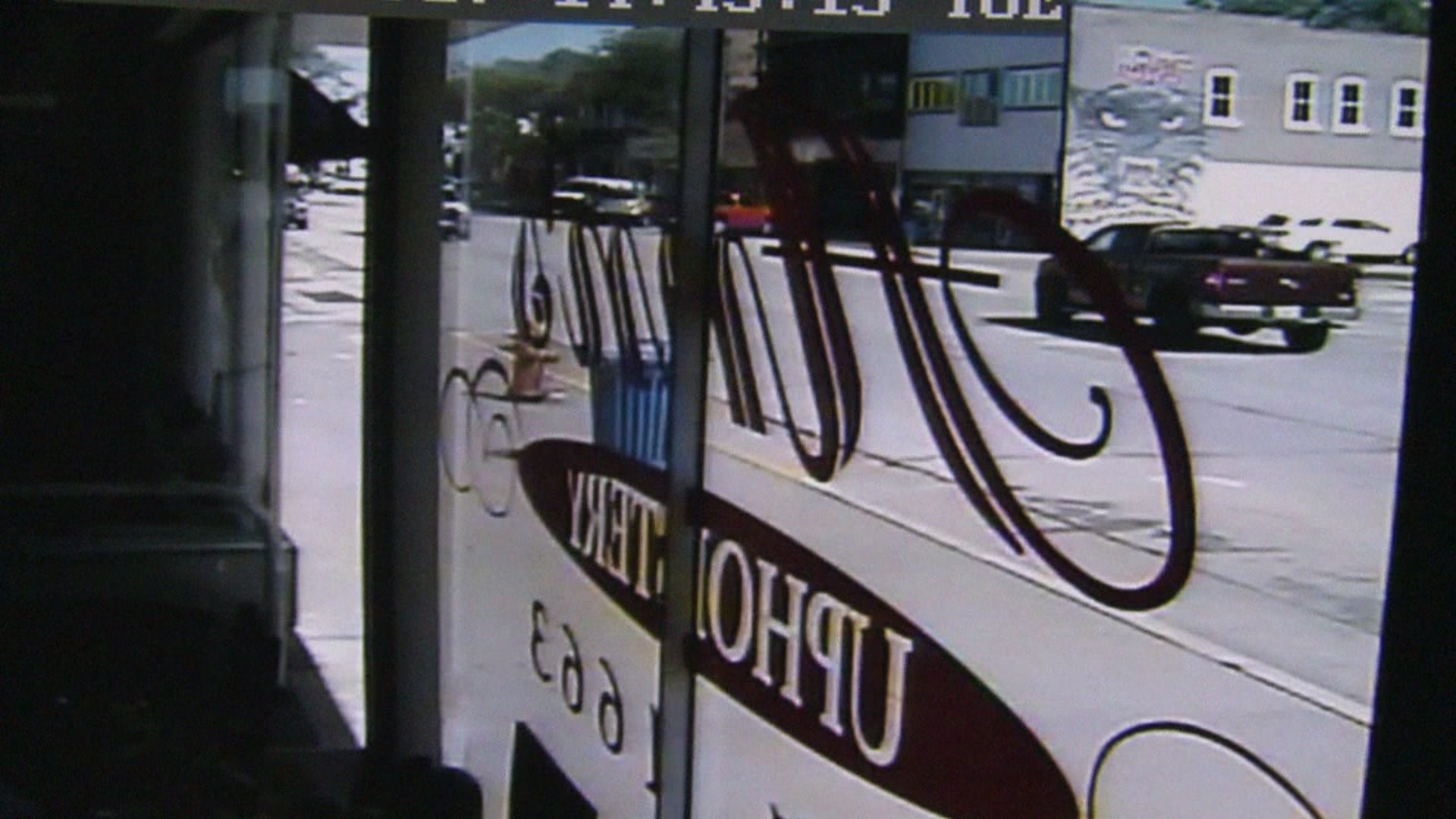 Surveillance video of fire truck theft