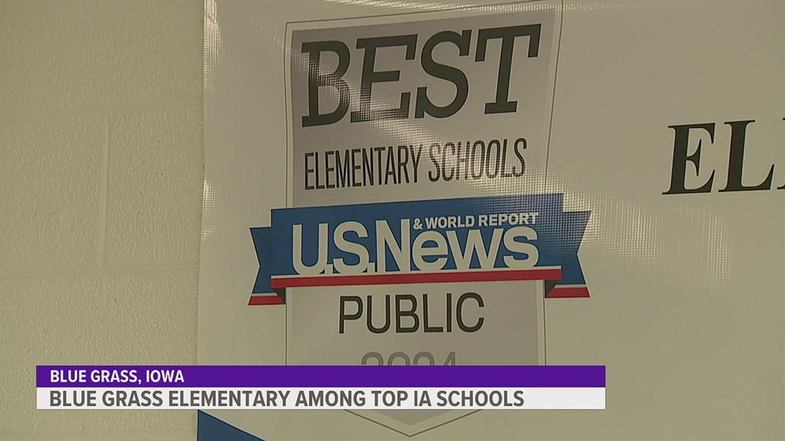 Blue Grass Elementary named one of Iowa's top elementary schools