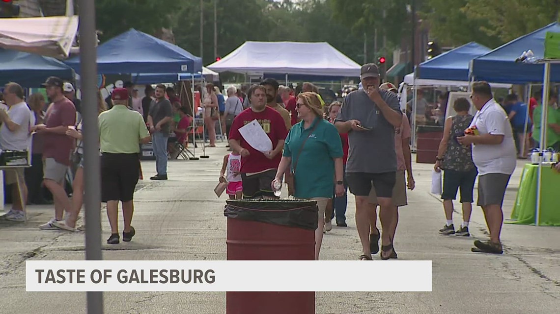 People beat the heat for annual Taste of Galesburg