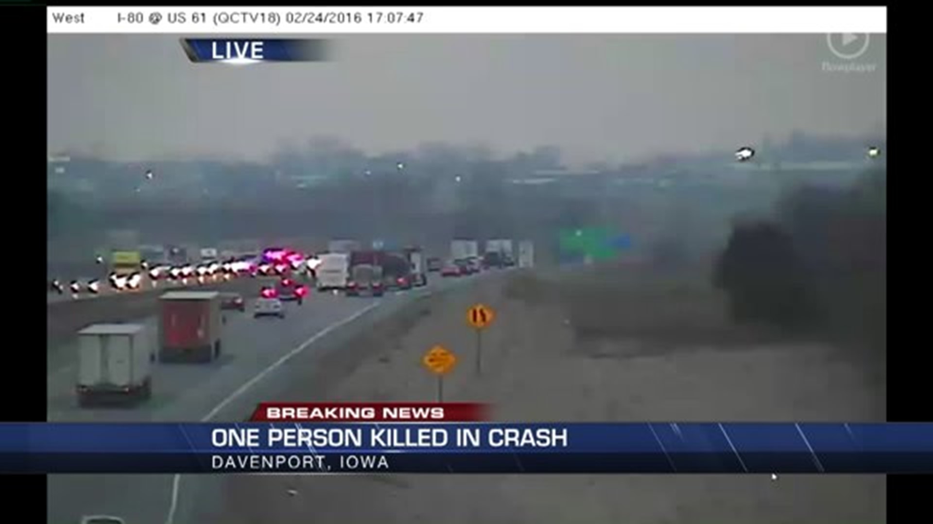 Flying Debris Killed a Driver in Davenport