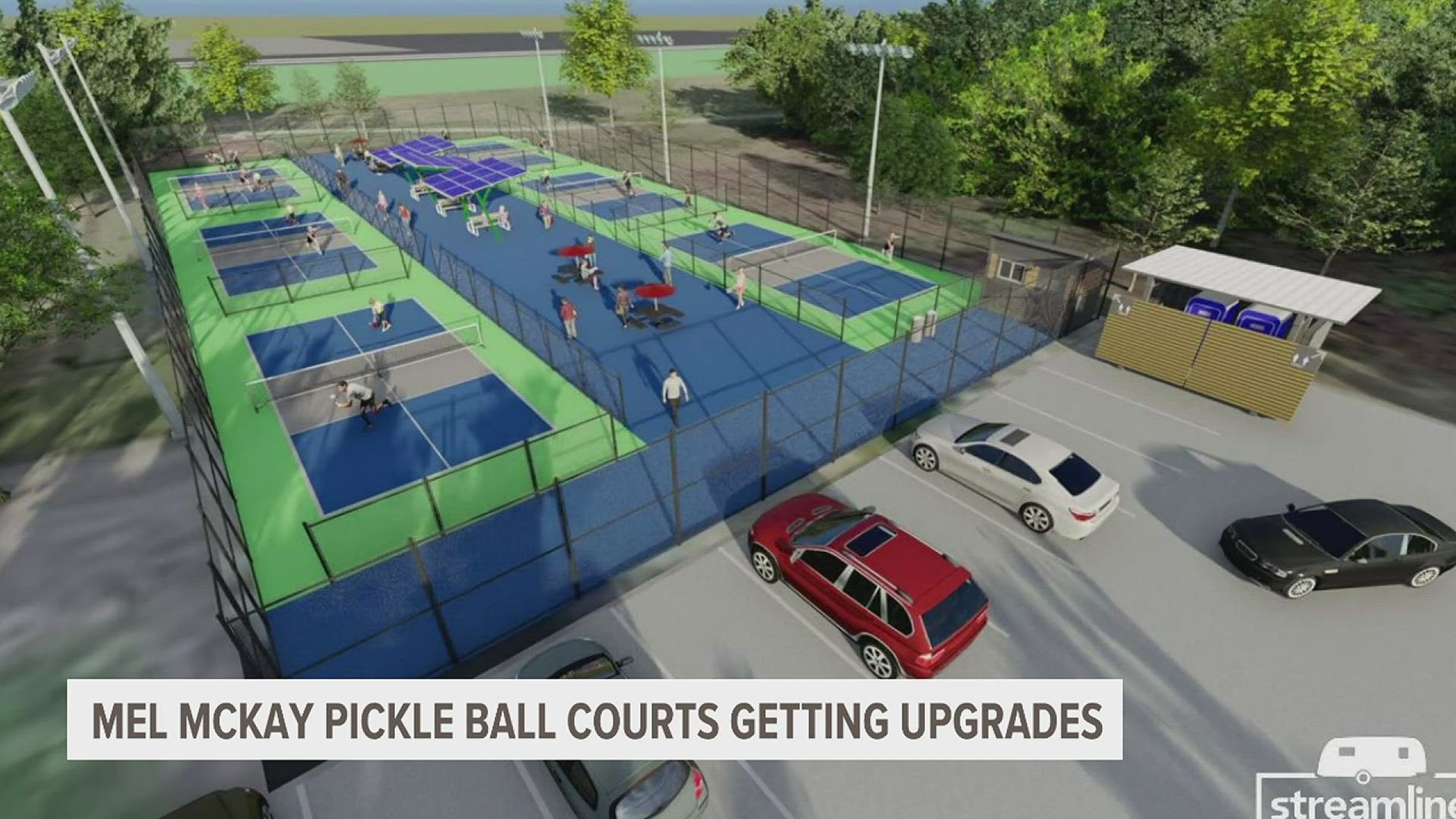 Upgrades have been planned for Mel McKay Park. These construction plans will add six new courts and parking lot improvements.