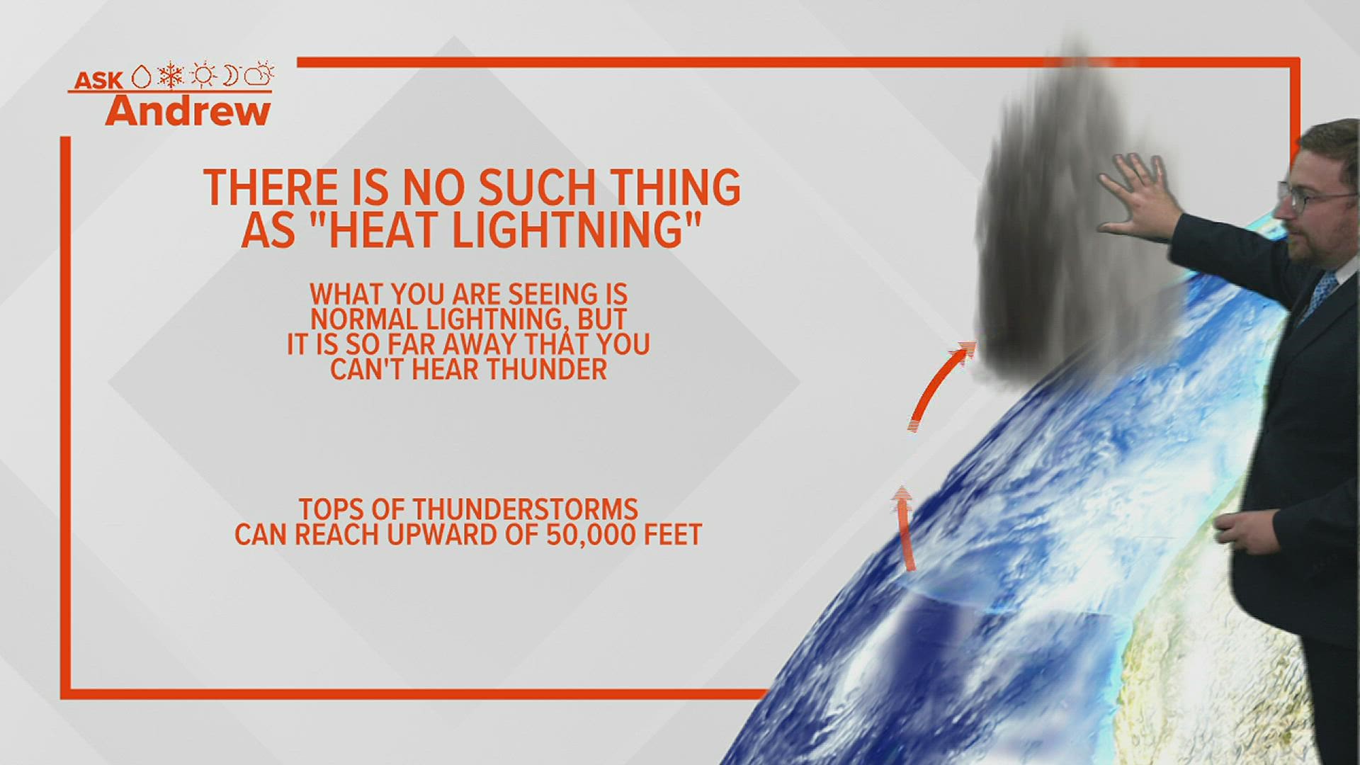 Meteorologist Andrew Stutzke explains why heat lightning isn't a real weather phenomenon.