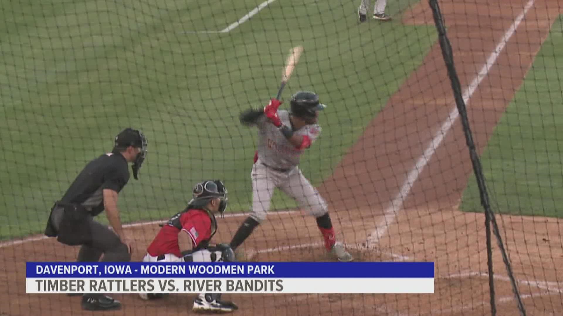 Game 4 of the 12-game homestead went to the Wisconsin Timber Rattlers after the bandits couldn't get the offense going.