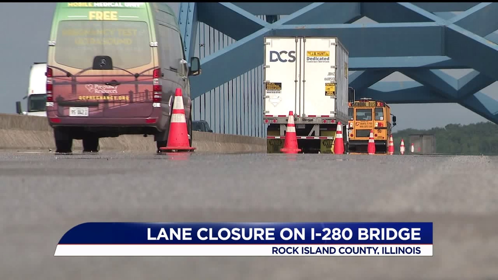 I-280 bridge lane closures