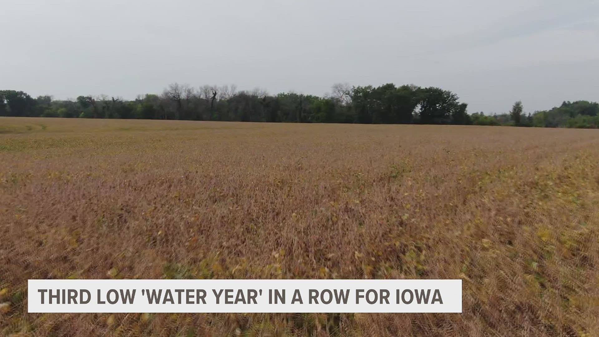 Iowa's DNR says in the 2023 water year from October to September, the state's precipitation was 9.47 inches short of normal and it's becoming a disturbing pattern.