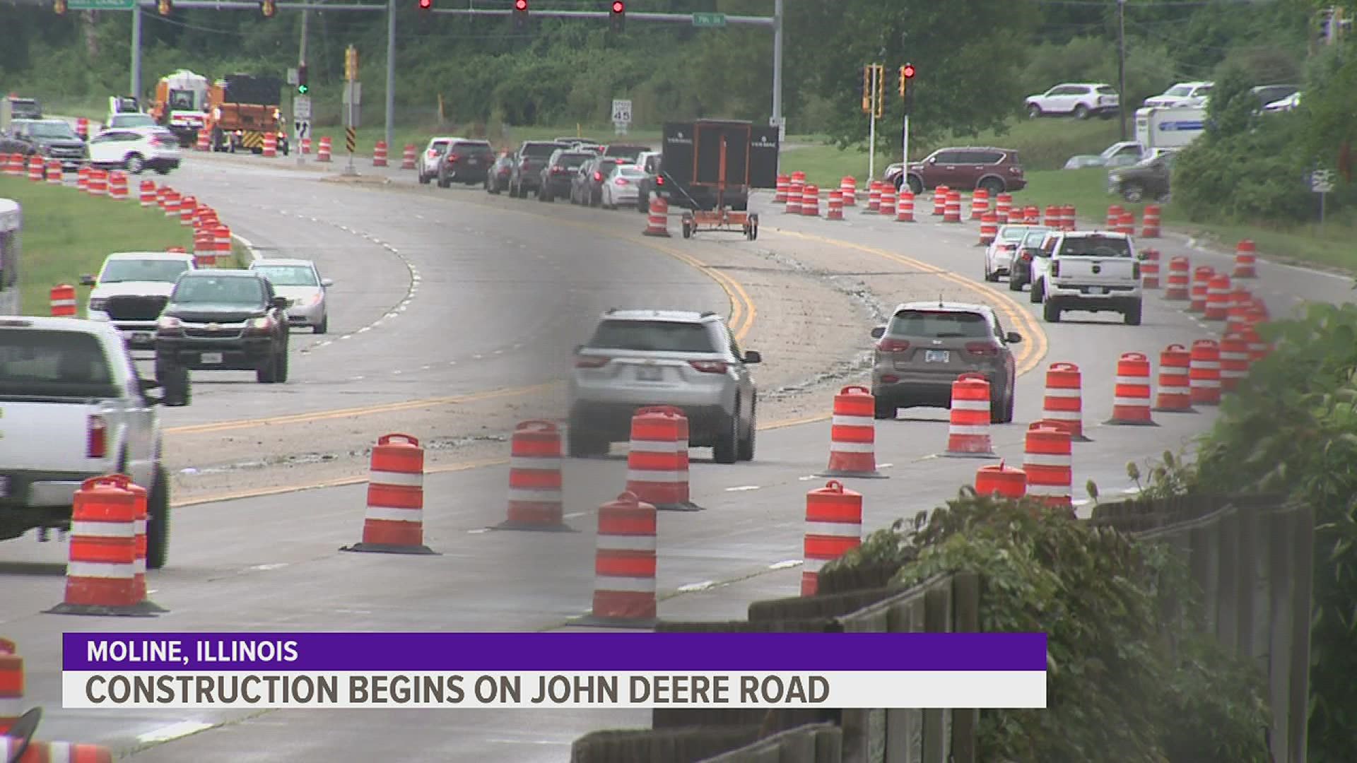 The area of John Deere Road from 7th to 16th Streets will be undergoing repairs and lane closures through the month of August.