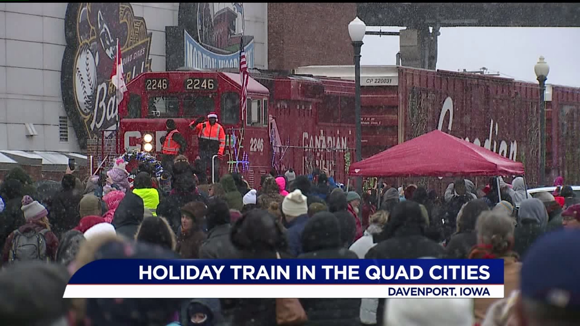 Holiday Train stops in Davenport