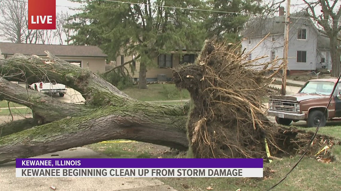 Kewanee beginning clean up from storm damage