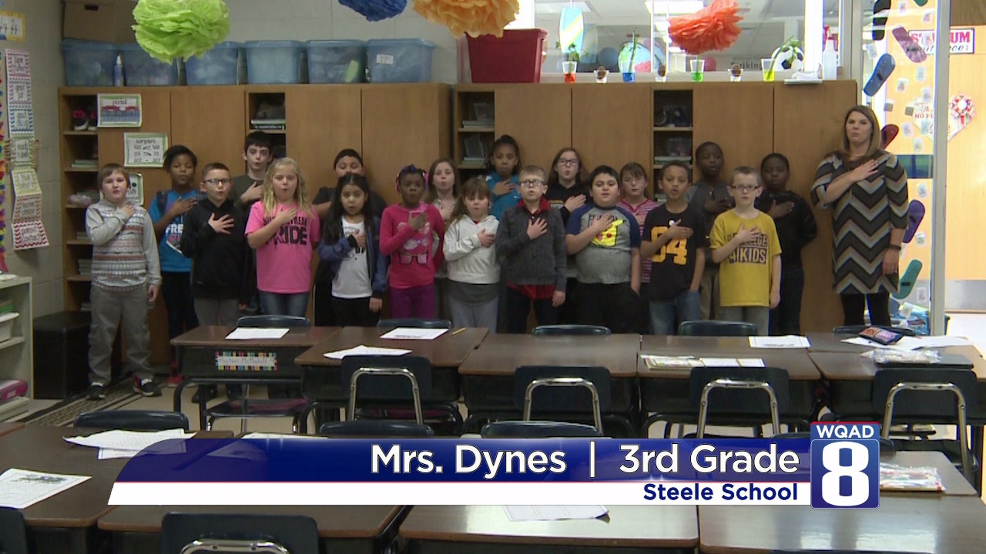 Pledge from Mrs Dynes` 3rd grade class