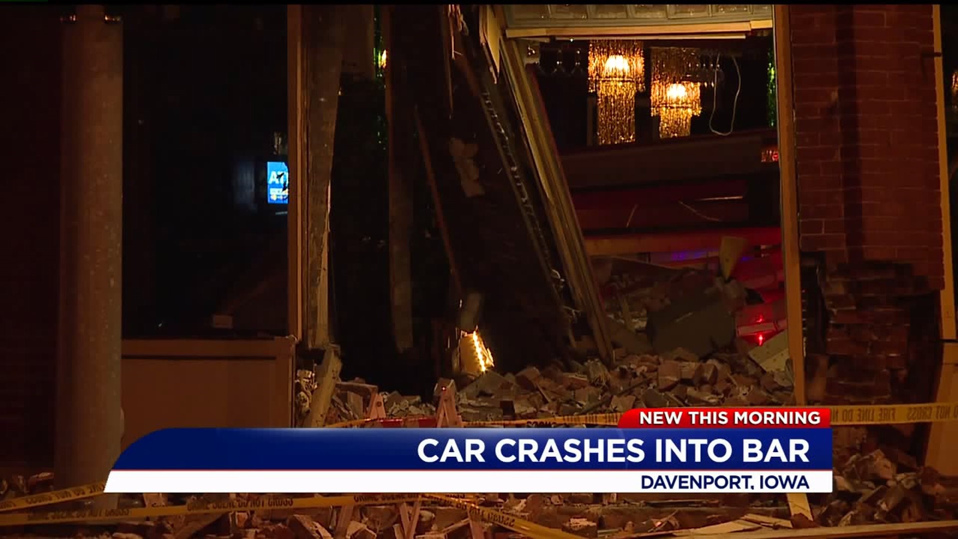 Car Crashes into Mary`s on 2nd in Davenport Early Friday Morning