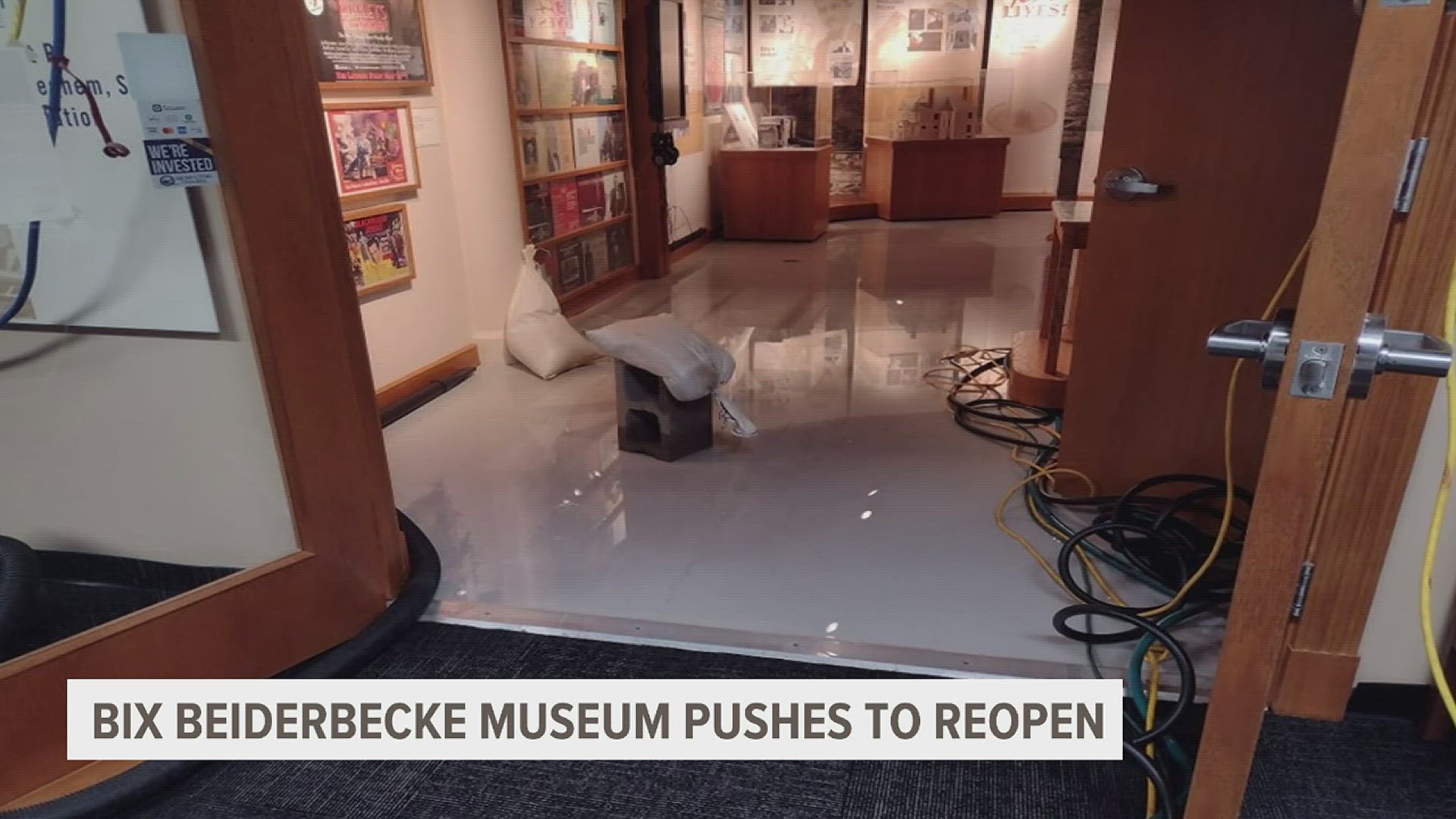 The Bix Beiderbecke Museum in Davenport is seeking monetary assistance from the public for repairs. The site has been shut down due to flood waters.