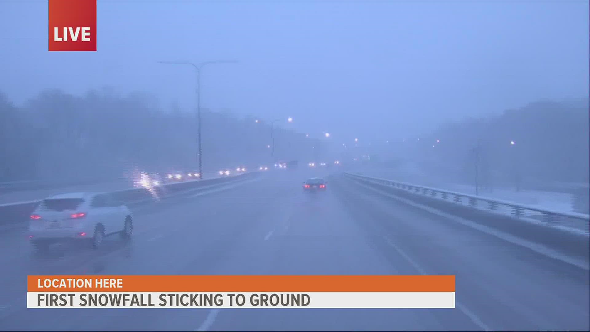 WQAD takes The Beast out on the road to show you current weather conditions as the first snow hits the Quad Cities.