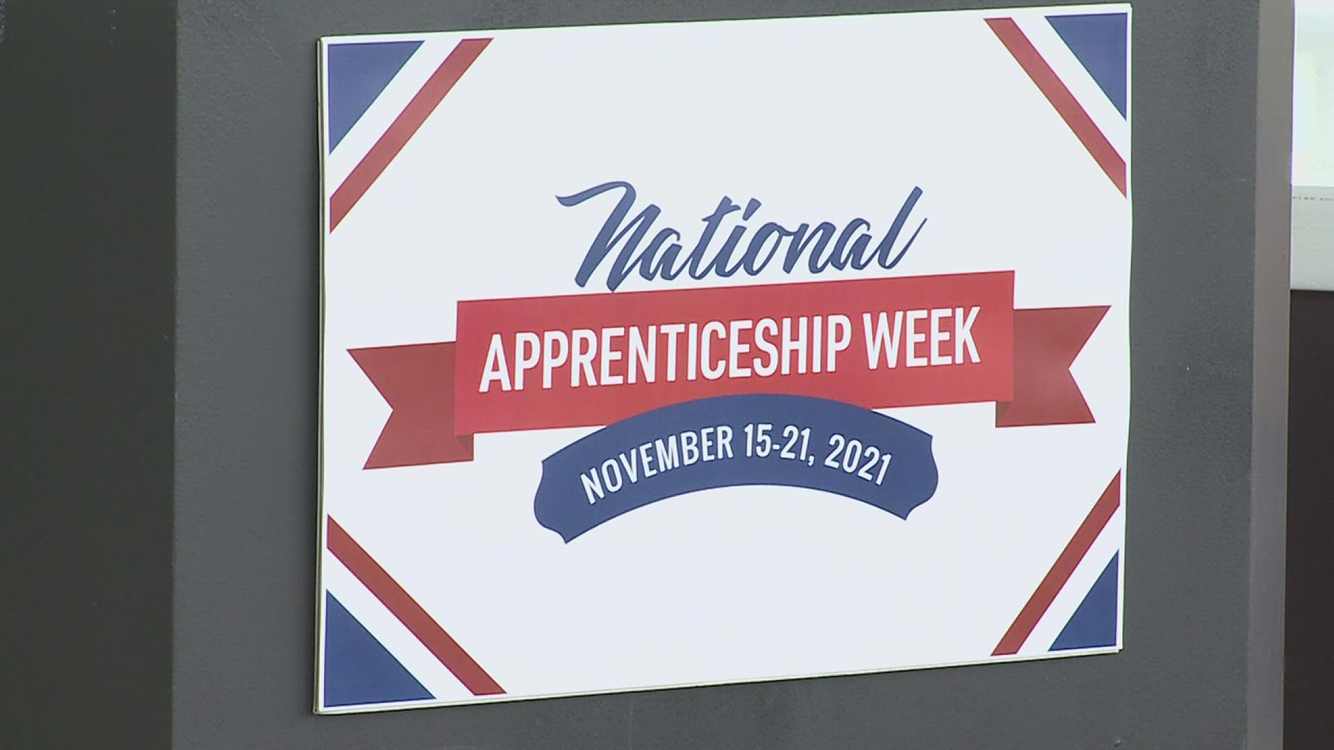 National Apprenticeship Week is November 15th through the 21st