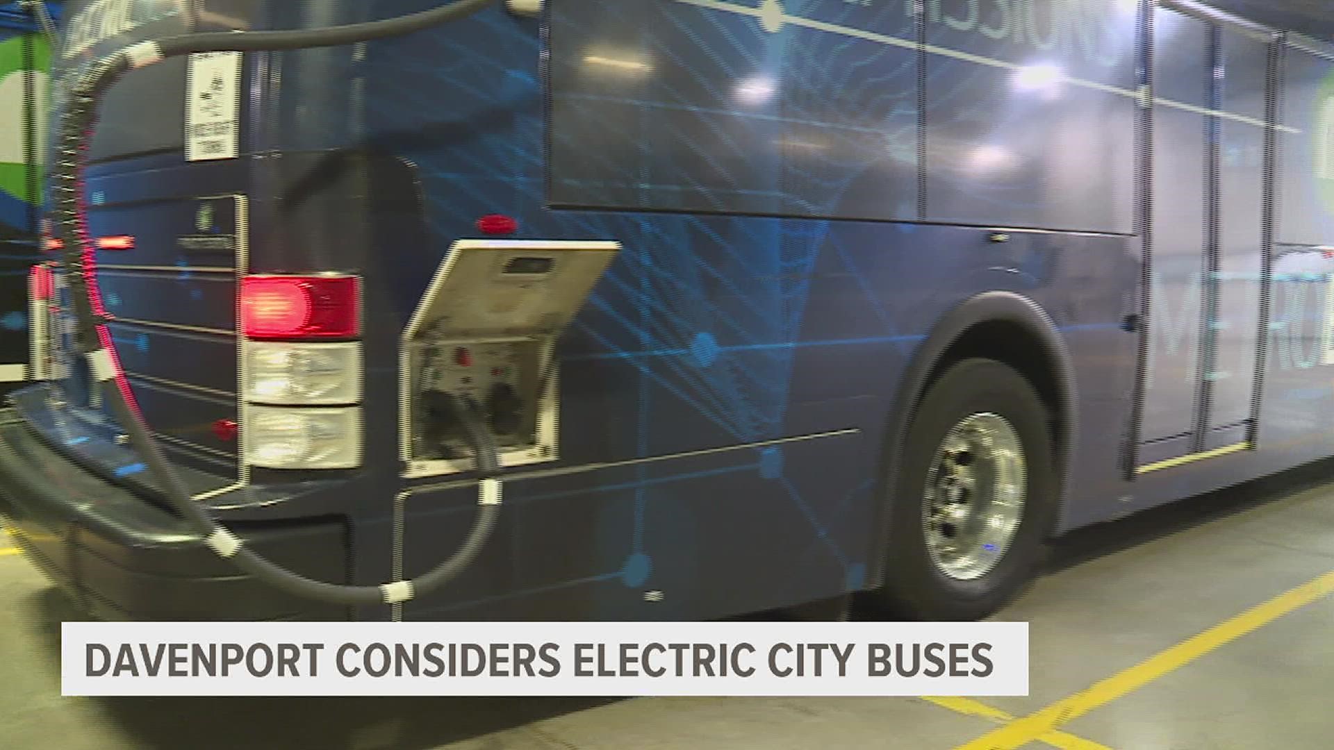 The city would add four of the electric buses and replace two of its diesel buses.
