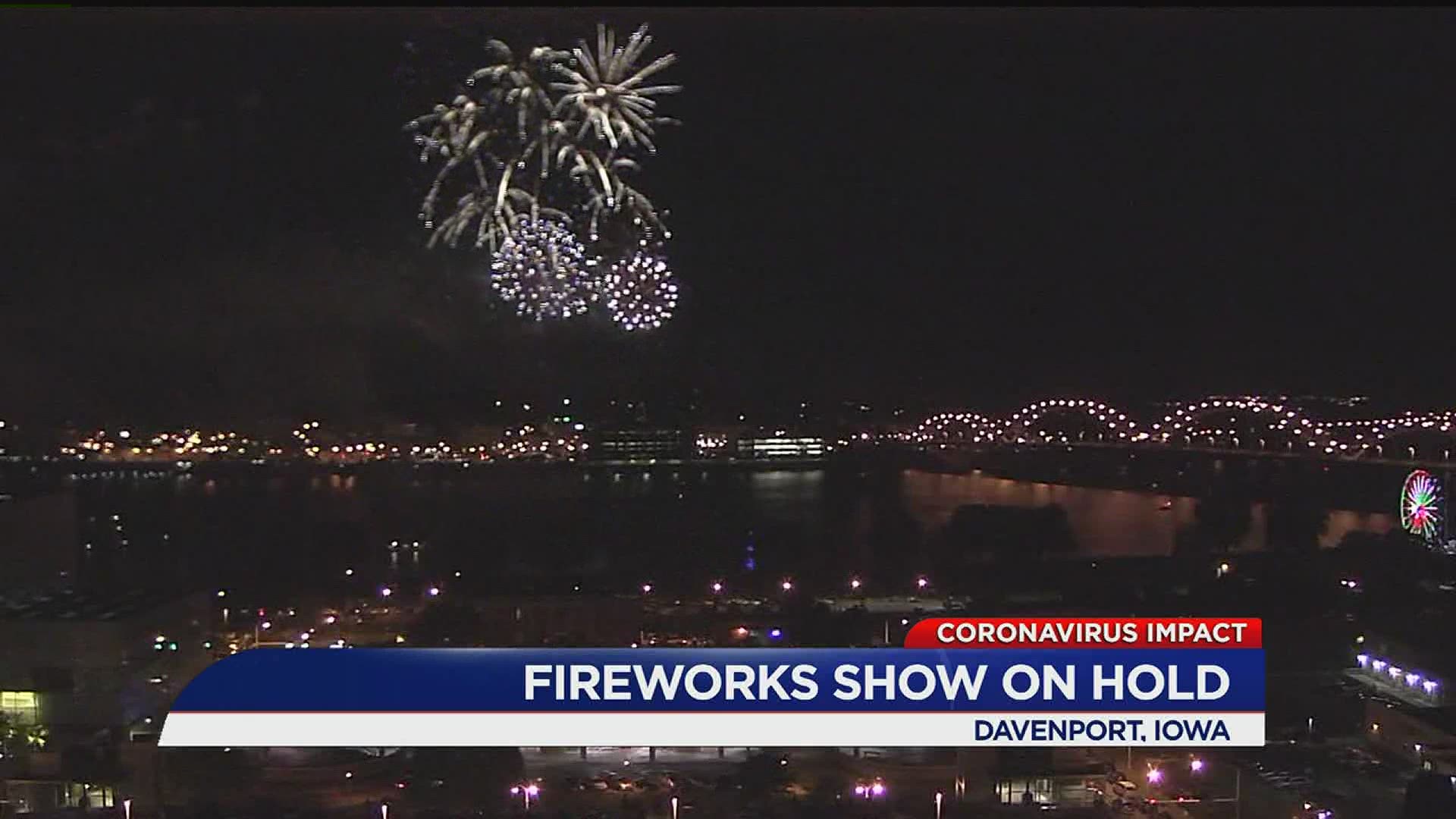 Davenport Fireworks Postponed