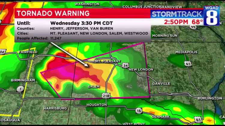 Tornado warnings have been cancelled | wqad.com