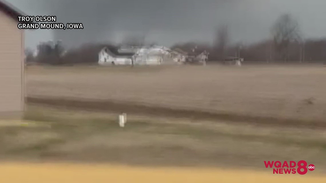 Tornado near Grand Mound, Iowa