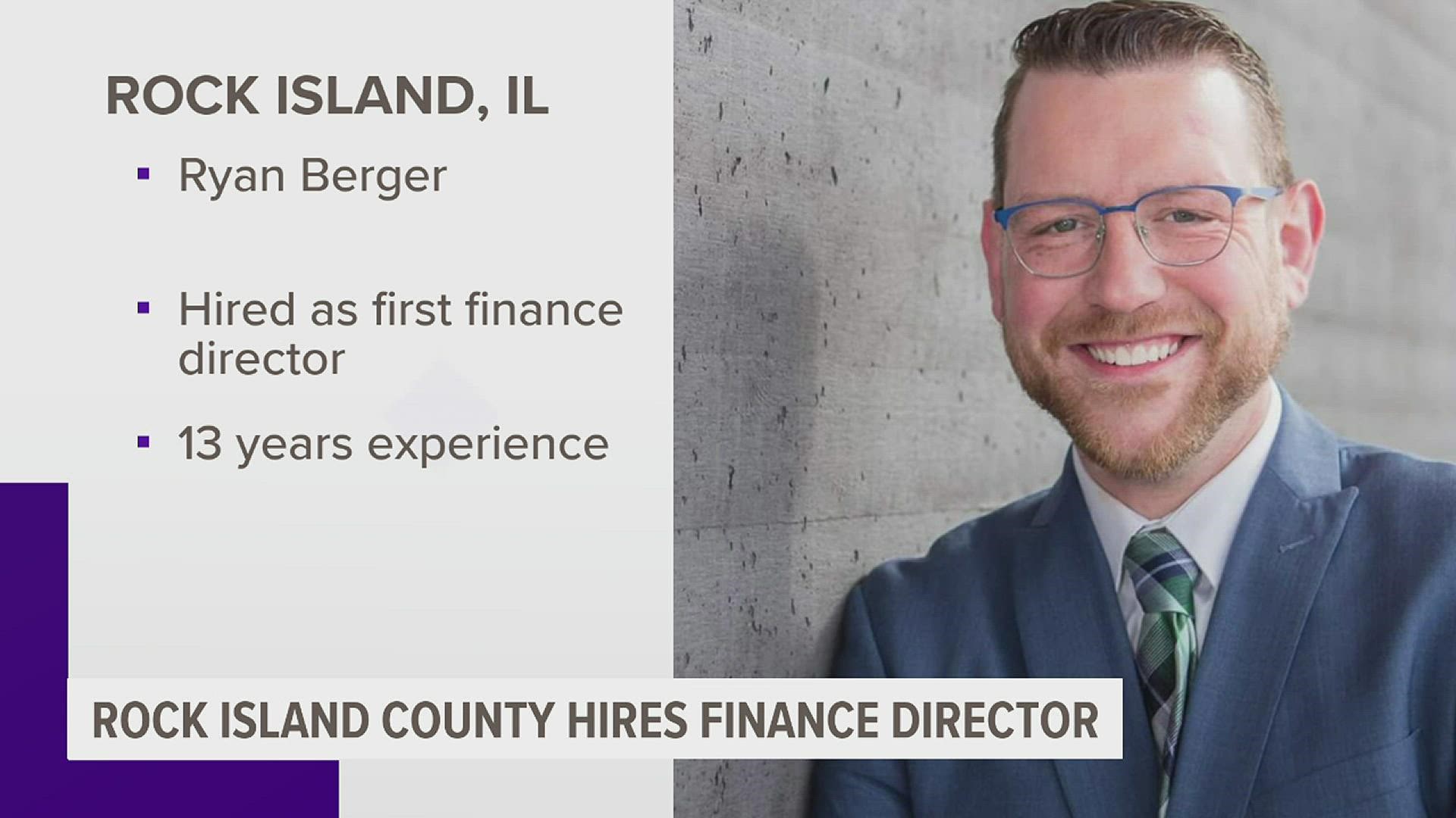 The county introduced Ryan Berger as its first-ever finance director on June 6.