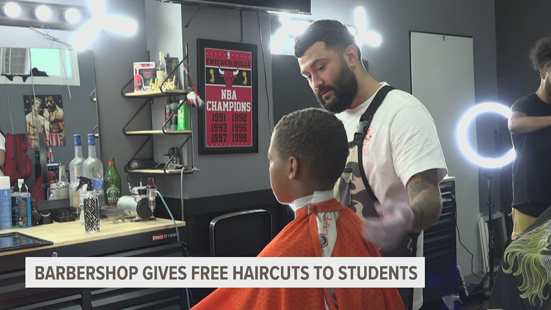 Ace of Fadez barbershop got kids ready for their first day of school.