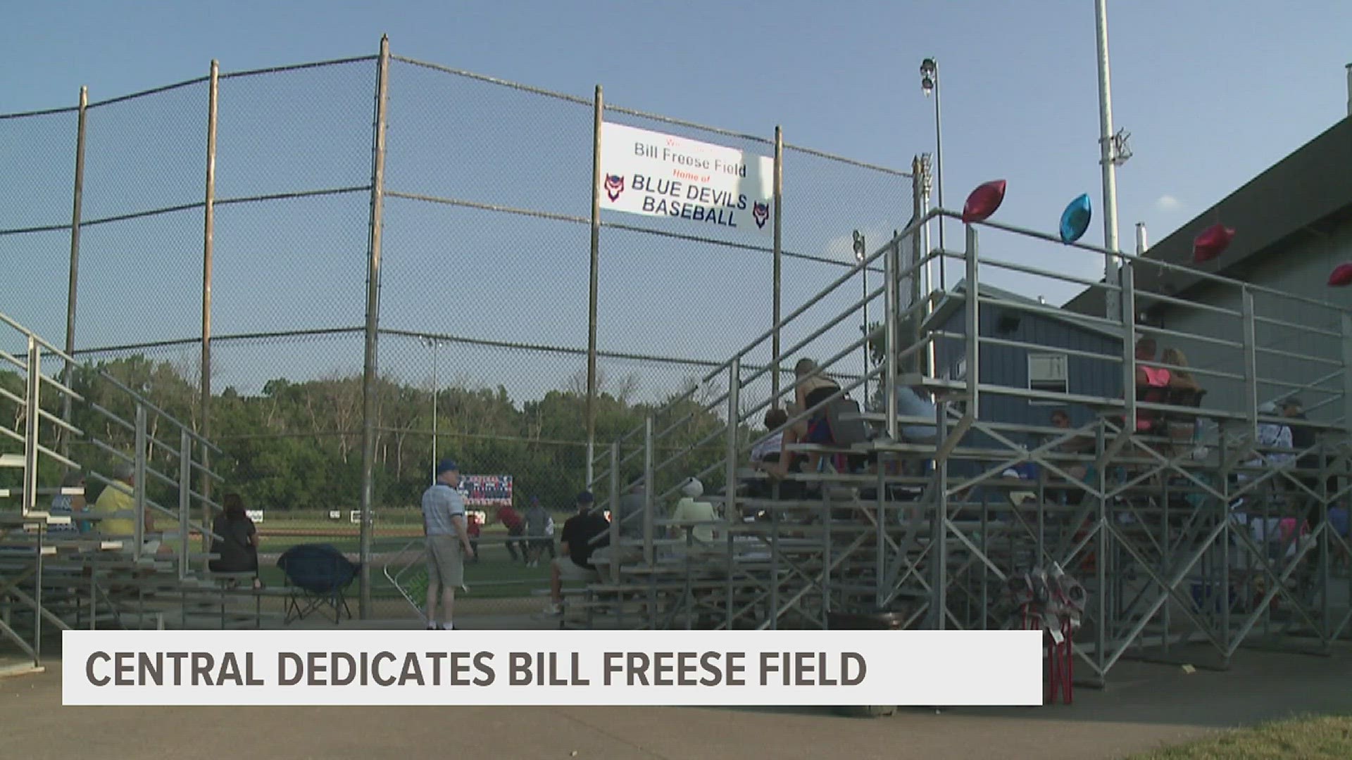 Davenport Central dedicates Bill Freese Field