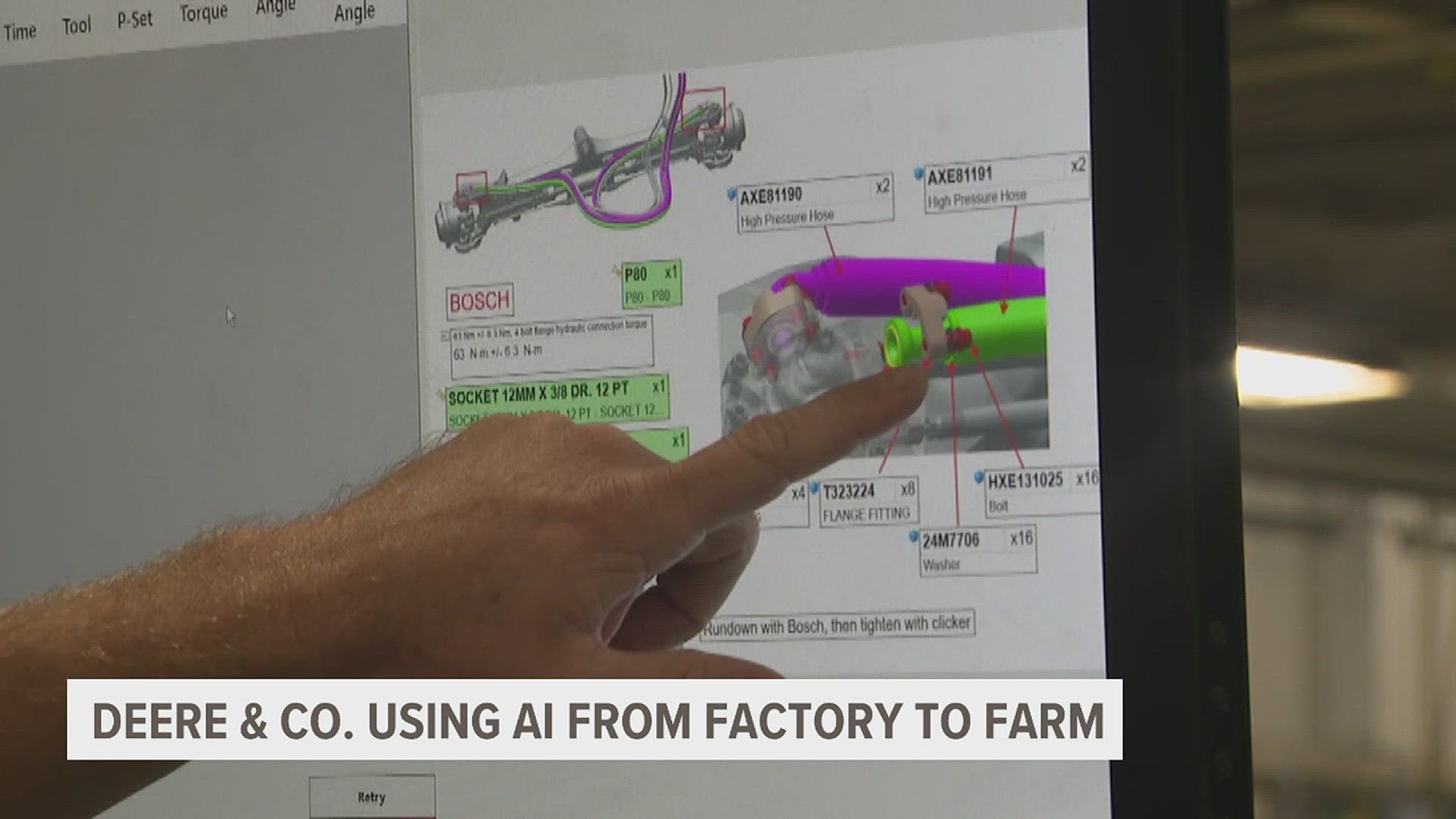 News 8's David Bohlman takes us to a John Deere factory to see how this agriculture company is integrating artificial intelligence technology.