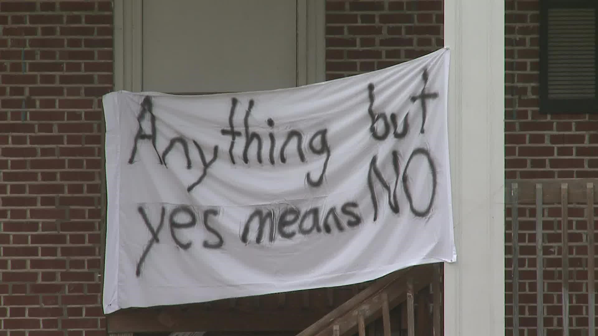 Students are calling for the Phi Gamma Delta house to be permanently removed from campus