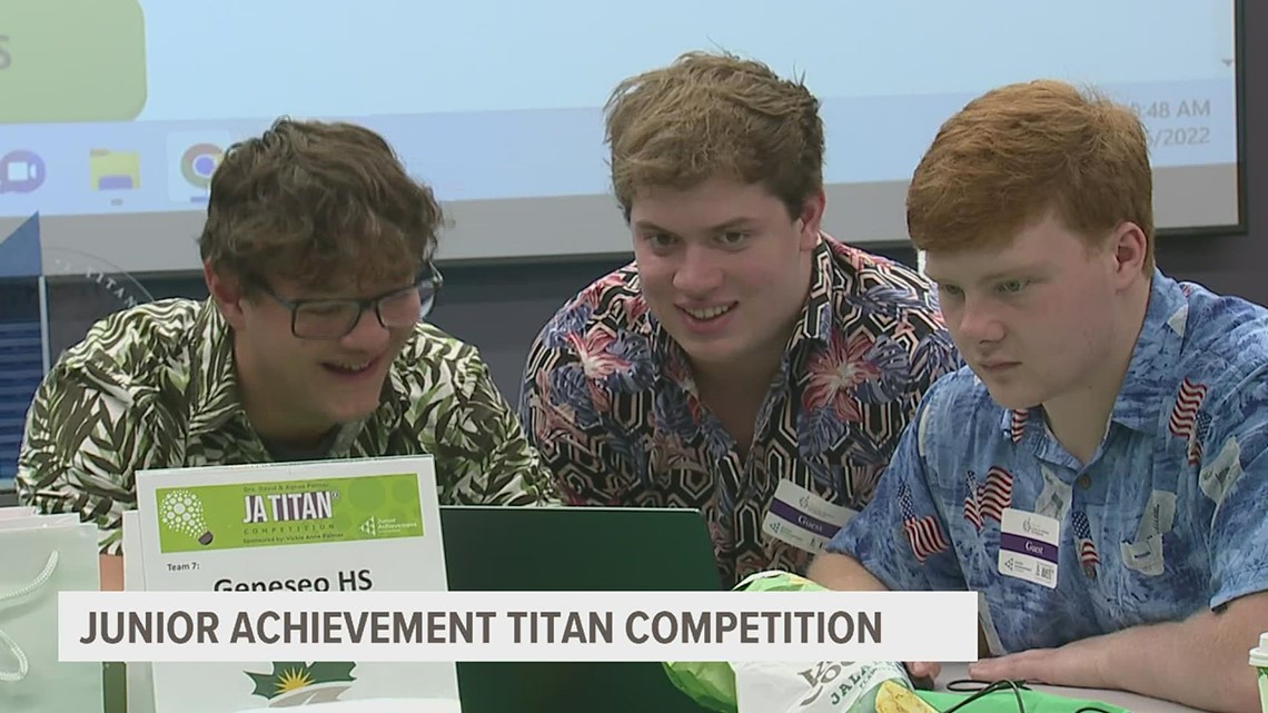 Area high school students compete in the Junior Achievement Titan competition