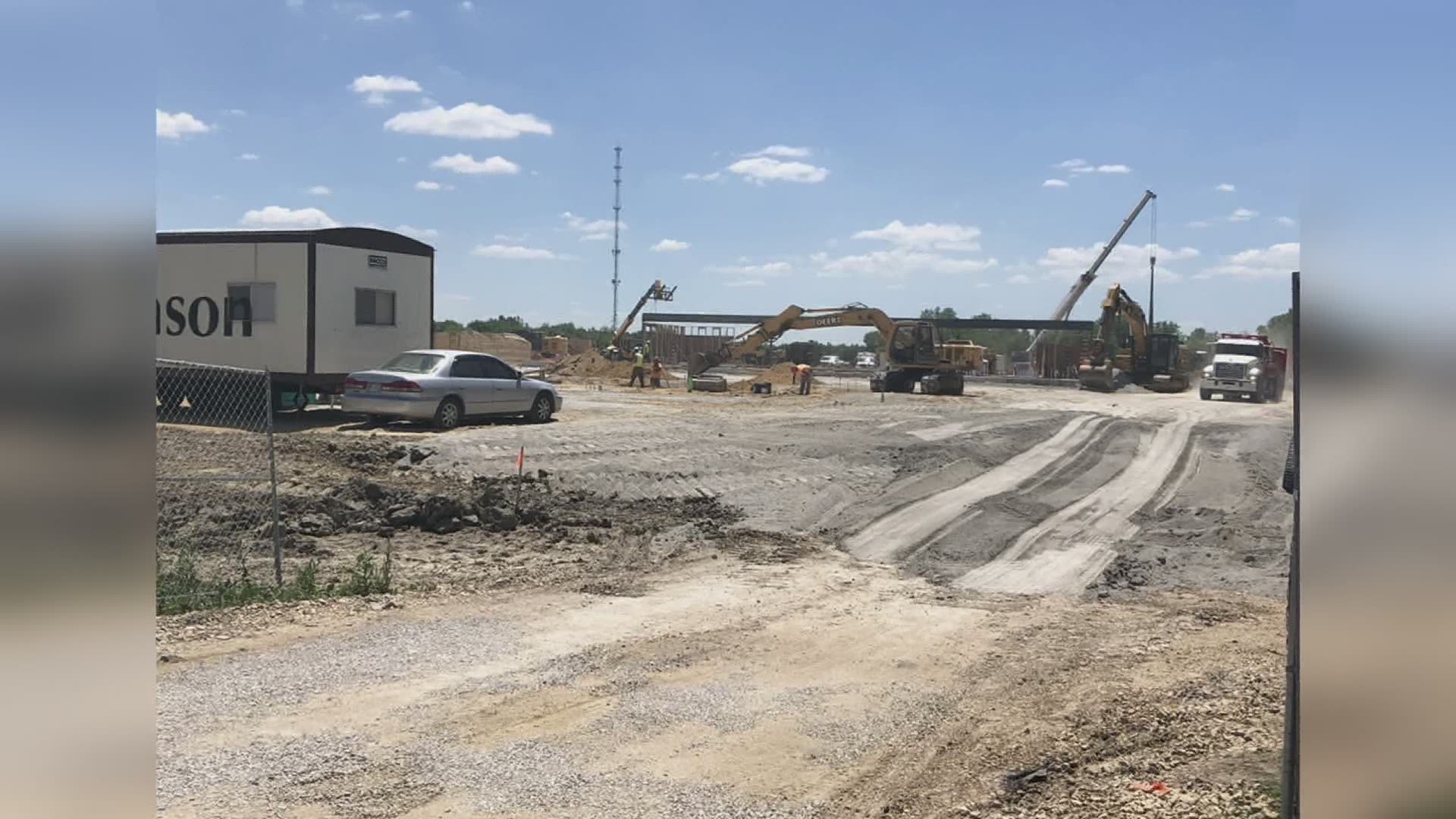 The development is being built off Highway 61 and I-280 in Scott County