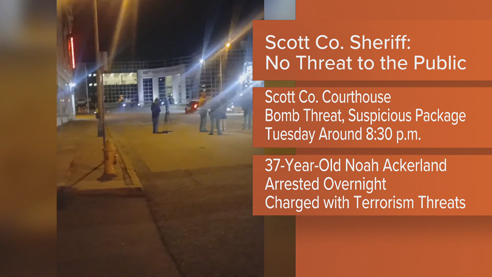 Man arrested after bomb threat at Scott County Courthouse | wqad.com