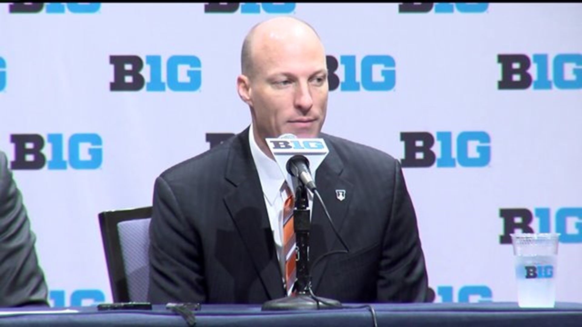 Groce and McCaffery at B1G Media Day