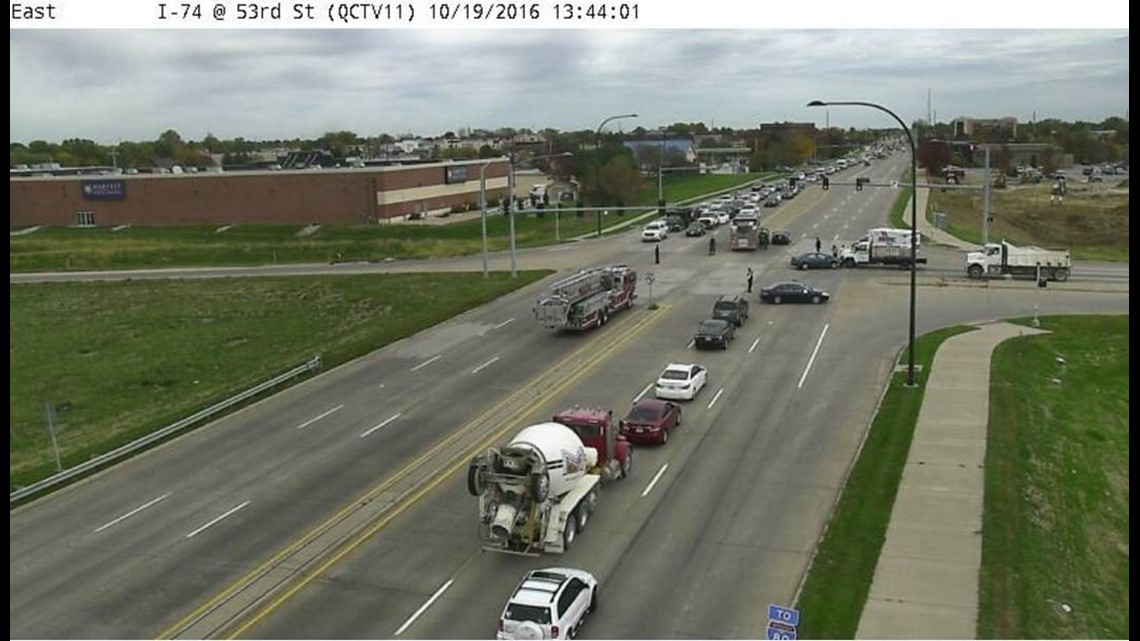 Apparent crash at I74 and 53rd Street in Davenport